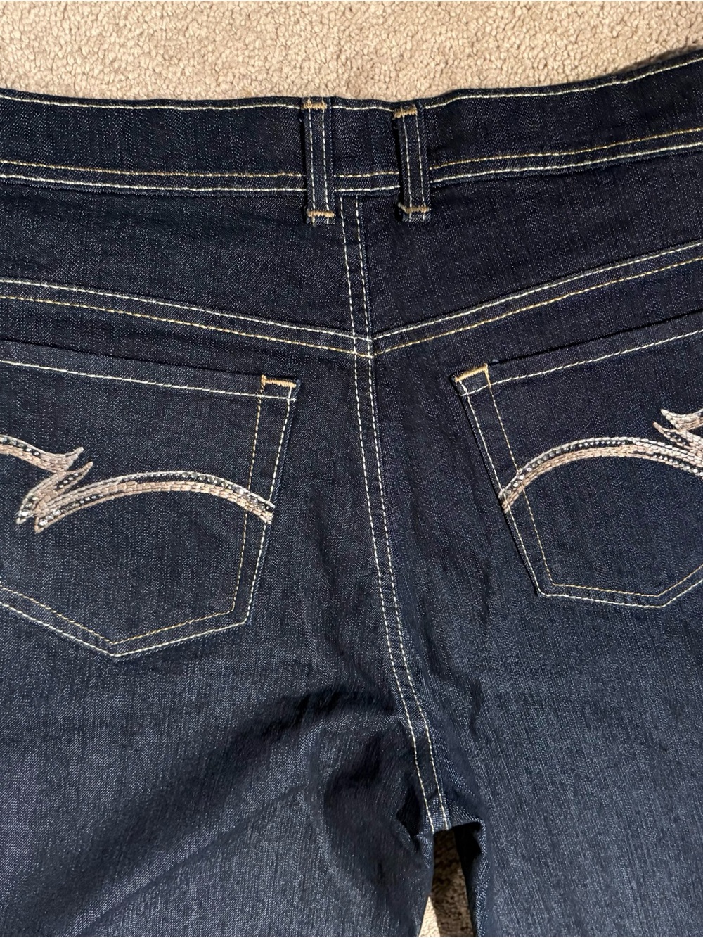 Silver Jeans Co. Straight Leg Jeans Blue Waist 12 Like New - Picture 4 of 5